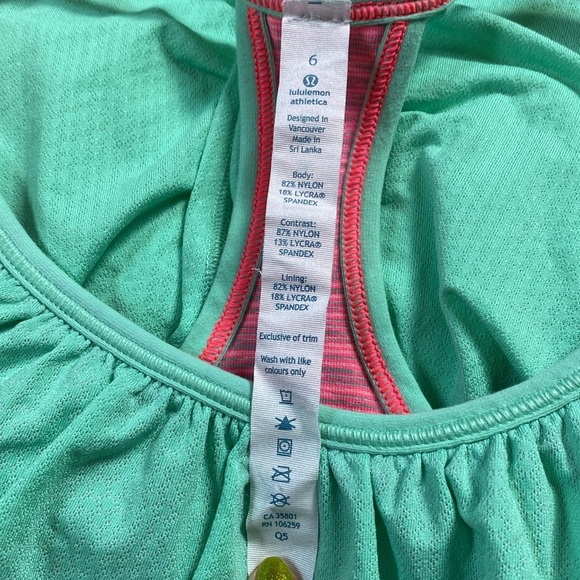 Lululemon No Limits Tank size 6 In Opal/Pink - Picture 7 of 10